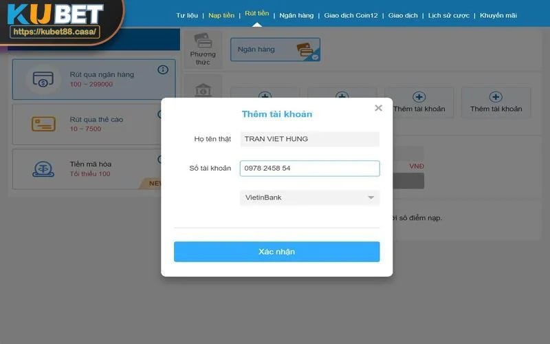 Điền sai thông tin tài khoản là nguyên nhân phổ biến nhất